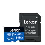 LEXAR Memory Card 512GB High-Performance 633X Microsdxc Uhs-I