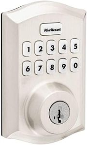 Kwikset Home Connect 620 Smart Lock Deadbolt with Z-Wave Technology, Works with Ring Alarm, Samsung Smartthings and More, Z-Wave Hub Required, Traditional Design in Satin Nickel