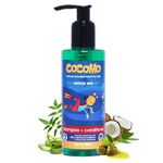 Cocomo Minty Sea Kids Shampoo and Conditioner for Reducing Hair Fall and Dandruff with Natural Neem and Tea Tree Oil, SLS Free 200ml (Age: 4+)