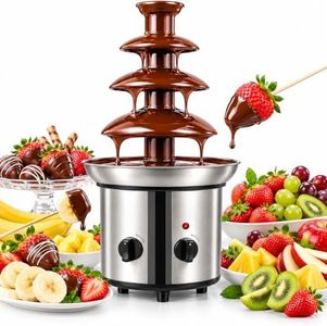 4-Tier Chocolate Fountain Machine, 60.86 oz Stainless Steel Fondue