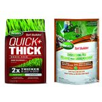 Scotts Turf Builder Quick + Thick Grass Seed (Sunny Bluegrass) 1.2kg (12665) + Scotts Turf Builder Overseeding Mix Grass Seed & Starting Fertilizer 2-4-2