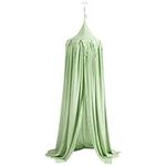 Navaris Bed Canopy for Children - Bed Canopy for Girls and Boys - Ceiling Canopy for Kids Bedroom, Baby Cot, Nursery, Reading Corner - Mint Green