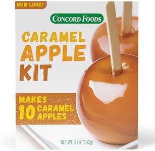 Concord Foods Caramel Apple Kit: Fall Favorite Treat - Indulge in Chewy Apples! Makes 10 Caramel Apples per Box, 5 oz