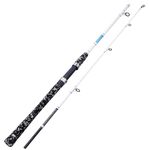 Sougayilang Surf Spinning Fishing Rod 2-Piece Graphite Travel Fishing Rod-White-165cm