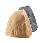 OSD Audio RX805 Weather Resistant Indoor/Outdoor Rock Speaker, Pair (Sandstone Brown)