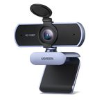 UGREEN Webcam for PC, Full HD 1080P/30fps Webcam for Laptop, Clear Stereo Audio Microphone, Auto Light Correction, 85° View Web Cam USB Camera for Live Streaming, Video Calling, Conferences, Switch 2