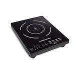 Hamilton Beach 34104 Single Induction Cooktop, Versatile Pan Size, Black