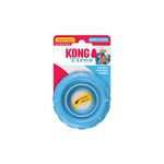 KONG Puppy Tires, Durable Chew Toy for Teething Puppies, Soft Natural Rubber, Extreme Bounce, Stuff Dog Treats Inside, Soothes Gums, Cleans Teeth, for Fetch, Chew, Assorted - Pink/Blue, Small