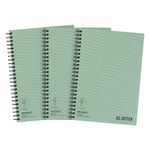 Summit Jotter, A5 Metallic Notebook, Wirebound, Lined, Pack of 3