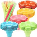ZENFUN 100 Pack Colorful Flower Sno