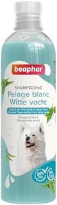 BEAPHAR – Shampooing Essentiel Pelage Blanc pour Chien – Extra-Doux – Pelage Brillant – Contient Extrait de Thé Vert et Aloe Vera – sans parabène ni Silicone – pH Neutre – Produit Vegan – 250 ML