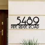 Personalized Metal House Number Sig