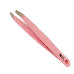 Alis Pink Colour Tweezer Plucker Precision Tweezers For Eyebrows, Ingrown Hair, Plucking Daily Beauty Tool Set Of 1 Pcs With Travel Case (BABY PINK)