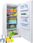 SMETA Upright Freezer Convertible Refrigerator Stand Up Freezers 13.8 Cu.Ft Deep Fridge Frost Free Vertical Freezer Garage Ready Single Door Deep Freezer for Apartment Dorm Bar White