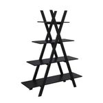 Convenience Concepts Oxford A Frame Bookshelf, Black