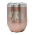 Mama Bear Tumbler, 12oz Rose Gold Stainless Steel Tumbler, Mom Gifts for Birthday Present for Women