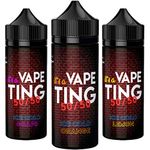 It's a Vape Ting: Vape Liquid, Premium 3 x 100ml Sub Ohm Vape Juice, 50vg/50pg Ecig Juice, No Nicotine Vape Liquid, 120ml Chubby Gorilla Short Fill (Ice Cold Orange, Ice Cold Grape, Ice Cold Lemon)