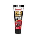 UniBond No More Nails Original, Heavy-Duty Mounting Adhesive, No Nails Strong Glue for Wood, Ceramic, Metal & More, White instant Grab Adhesive, 1 x 234g Tube