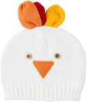 Mud Pie Baby White Crochet Turkey Hats; 0-6M