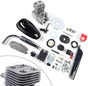 ROMYIX Bike Engine Kit,100cc 2-Stroke Bicycle Gasoline Engine Motor Kit DIY Motorized Bike Single Cylinder Air-cooled CDI Ignition,3.2kw/5500r/min,0.53Gal Large Fuel Tank