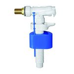 FLUSHDADDY NJ313 Side Entry Anti Syphon Adjustable Fill Valve with 0.5-Inch Brass Tail