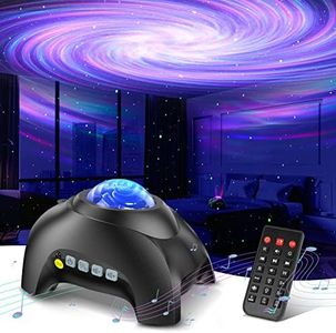 Northern Galaxy Light Aurora Projector with 33 Light Effects, Night Lights LED Star Projector for Bedroom Nebula Lamp, Remote Control, White Noises, Bluetooth Speaker for Parties (Jet Black)