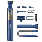 Fanttik Slim V8 Apex Car Vacuum, 19000PA High Power, 4 in 1 Portable Mini Vacuum, 2.5H Type-C Fast Charge, Up to 40 Mins Runtime, RobustClean™ Handheld Vacuum for Car, Home, Keyboard Cleaning, Blue