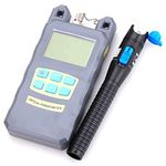 1KM Fiber Optical Power Meter with Plastic Visual Fault Locator Fiber Optic Cable Tester Checker Test Tool for CATV Telecommunications Engineering Maintenance