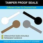 Lollipop Shaped Tamper Proof Seals Size, 25 x 78mm, White, 100