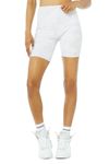 Alo Yoga Women's High Waist Vapor Short, White Camouflage, XS