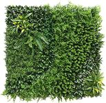 ECOOPTS 40"x40" Faux Ivy Privacy Fence Screen Artificial Boxwood Panels Topiary Hedge Plants for Indoor Outdoor Decoration, #3 Mixed Leave, 1 Pack