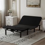 FLEXISPOT S2E Adjustable Bed Frame Base Twin XL,One-Person Transport and Assembly,Adjustable Bed Legs,Oxford Fabric Bedspread,Remote Control,Whisper Quiet Durable Motor,Mattress Holder.