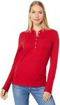 Tommy Hilfiger Women's J2rh0612-cpq-s Polo Shirt, Chili Pepper, S