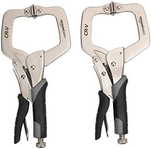 Amazon Basics Adjustable Metal Face Clamp for Woodworking, Welding, or Repairs, 27.94cm - Pack of 2