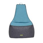 Gardenista Outdoor Garden Bean Bag Chair for Adults | Water Resistant High Back Beanbag | comfy and lightweight | Filled and Ready for Gaming, Lounging, and Outdoor Fun in Your Garden or Pool (Teal)