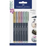 Faber-Castell Metallic Marker Blistercard - Full Range of 6 Colours