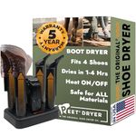 PEET, Advantage Plus 4-Shoe Electric Shoe and Boot Dryer with Fan & Heat Settings, Made in the USA, Black