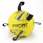 SPORTSPET Dog Football with Grab Tabs, Durable Interactive Dog Balls, Floating Water Dog Toy for Indoor & Outdoor Play (Size 2 Dark Green)