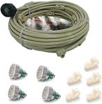 Patio Misting Kit - Pre- Assembled Misting System - Simply unpack and Attach - Cools temperatures by up to 30 Degrees - for Patio, Pool and Play Areas (36 Feet - 8 Nozzles)