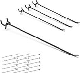 HUHOLE Black Pegboard Hooks 12 Inch