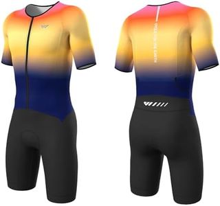 Lo.gas Logas MensTriathlon Suit Trisuit Race Skinsuit Cycling Speed Suit Swimskin Bike Swim Run color-blocking