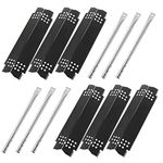 Hongso Grill Parts for Nexgrill 720-0925 720-0882A 720-0896 720-0896C 720-0896B 730-0896 730-0896B 730-0896E 6 Burner Grills, Stainless Steel Burner Tubes, Heat Plates Replacement, Set of 6