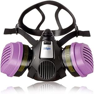 Dräger X-plore 3500 Respirator Mask + Multi-Gas/P100 Combination Cartridge (OV/AG/HF/FM/CD/AM/MA/HS/P100) NIOSH-certified