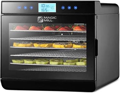 Magic Mill Food Dehydrator Machine - Easy Setup, Digital Adjustable Timer, Temperature Control | Keep Warm Function | Dryer for Jerky, Herb, Meat, Beef, Fruit and to Dry Vegetables