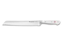 WÜSTHOF Classic White 9" Double Serrated Bread Knife, 23 cm