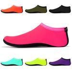 Water Socks - Unisex Indoor Sock Water Shoes Yoga Socks Barefoot Beach Surf Diving Home Slipper Pool for Kids Adults Rosy Size XL EU 39-41 UK 7/8 Adults SWA15RYXL