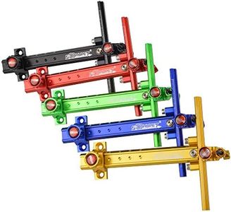 SHARROW Recurve Bow Sight Adjustable Bowsight T Shape Archery Shooting Target Sight Tools for Competition Bow Target Practice Accessory (red)