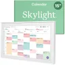 Skylight Calendar: 15-inch Wall Planner Digital Calendar & Chore Chart, Smart Touchscreen Interactive Display for Family Schedules – Wall Mount Included, Great for Organizing Your 2026 Calendar