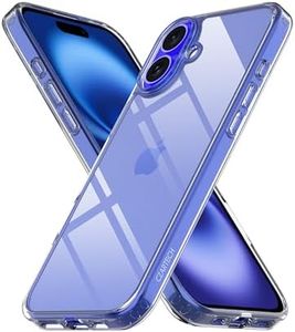 CZARTECH Native Back Cover for iPhone 16 Plus Clear case (TPU + Tough Polycarbonate Back I 5ft Drop Protection Tested I Transparent)