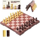 Snocyo Chess Set and Draughts, 2 IN
